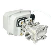 Katup Pembuangan Timer 2 Arah DN25 SS304, Katup Kontrol Timer Air Otomatis Elektrik DC24V