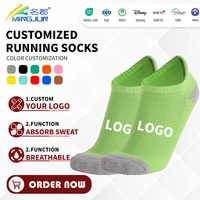 Chaussettes de sport en coton et élasthanne, écologiques, respirantes, absorbantes, résistantes aux déchirures, à carreaux, avec logo personnalisé
