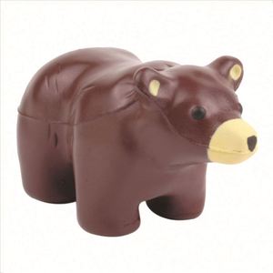 Custom Logo PU Foam Anti-stress Animal Shape <b>Cute</b> <b>Bear</b> Stress Ball for Promotion - Product Image 1