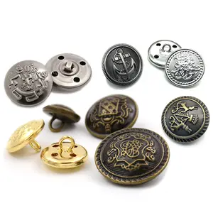 Hot Bán Cổ Điển Anh Phong Cách Biểu Tượng Tùy Chỉnh Vòng Chân Kim Loại Đồng Thau Nút Cho Đồng Phục Áo Khoác Áo - Product Image 1