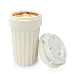 แก้วกาแฟซิลิโคนกันหก 450 มล. 160*95*65 มม. ปลอดสาร BPA ฝาปิดแบบมีรูดูดสองด้าน ดีไซน์เก๋ รับทำโลโก้ตามสั่ง ขายดี เหมาะสำหรับแคมป์ปิ้ง ใช้ได้ทั้งชายหญิง - Product Image 6