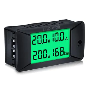Warmefair PZEM-025 300V 300A ampèremètre voltmètre panneau à 4 chiffres DC Volt ampèremètre affichage LCD Watt mètre voltmètre