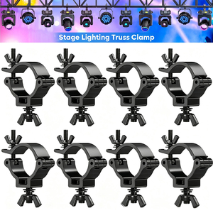 10pcs/lot Universal Black Heavy Duty Aluminum Light <b>Clamp</b> <b>Quick</b> Release Stage Lighting Hook Lights Party - Product Image 6