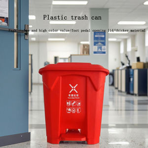 <strong>Large</strong> <strong>80L</strong>/ Pedal Trash Can Indoor/Outdoor Home Public Use HDPE Plastic Wheelie <strong>Bin</strong> for Recycling for <strong>Kitchen</strong> Outdoor Use - Product Image 5