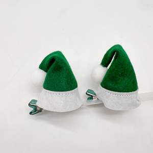 Classique <span class=keywords><strong>petit</strong></span> <span class=keywords><strong>chaperon</strong></span> rouge épingle à cheveux créatif mignon chapeau incurvé Clip pour les fêtes de vacances transfrontalier nouvelles décorations de noël - Product Image 6