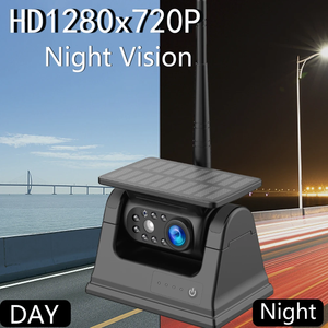 Panel Solar Camión RV Coche DVR Cámara de visión trasera delantera y <span class=keywords><strong>monitor</strong></span> inalámbrico de 5 pulgadas - Product Image 3