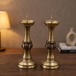 Portavelas de Hierro Resistente Hecho a Mano de Primera Calidad para Sala de Estar, Dormitorio, Mesa de Comedor, Navidad, Bodas, Eventos y Festivales - Product Image 2