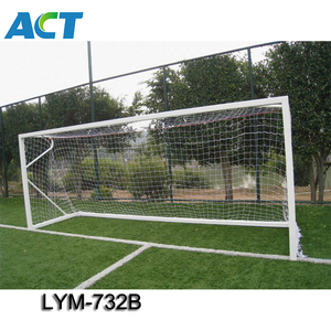 Porta da Calcio di Dimensioni Regolamentari, Attrezzatura per Allenamento Squadra 11 Giocatori, Telaio in Alluminio con Rivestimento in Polvere Bianco 7.32x2.44/8'x24' - Product Image 5