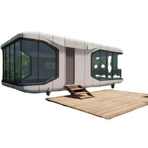 Casa Contenedor Compacta de Lujo Tipo Cápsula Espacial, Casa Móvil Extensible de Acero, Impermeable, con Energía Solar, Duradera y Ecológica - Product Image 1