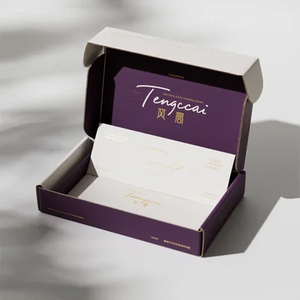 กล่องบรรจุภัณฑ์สำหรับการจัดส่งแบบกำหนดเองพร้อมโลโก้ - กล่องไปรษณีย์กระดาษลูกฟูกที่รีไซเคิลได้ พิมพ์สีเต็มรูปแบบ - Product Image 5