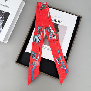 90*5cm Koreanischer Stil Vielseitiges Neues Modisches Auto-förmiges Damen-Bindeband Langes Haarband Fließendes Band Kleines Halstuch - Product Image 4