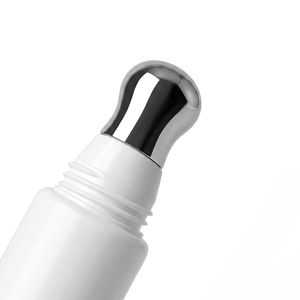 empty <b>plastic</b> eyecream <b>tube</b> with 5 layers pe material and zinc alloy applicator massage head - Product Image 3