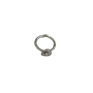 Anillo cóncavo ovalado de plata de ley S925 para mujer, regalo de joyería minimalista para el dedo índice - Product Image 5