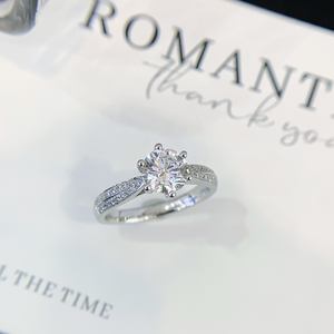 Anillo de diamante PT950 de lujo 1.057ct Piedra principal 0.162ct Piedra secundaria Nuevo gabinete superior Compromiso Platino NGTC Bodas - Product Image 3