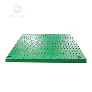 Polietilen HDPE 4x8 kaki PE subgrade bahan papan bermain akses Tanah Alas pelindung
