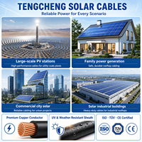 Cable Solar H1Z2Z2-K para CE, Rollo de 100m, 4mm² 6mm² XLPO, Bajo Humo, Libre de Halógenos, IP67 Impermeable, para Construcción Industrial y Doméstica