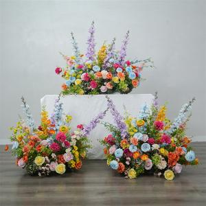 Decoración para eventos de boda, flores para pasillo, centros de mesa, flores artificiales para pasillo, decoraciones para entrada de piso, suministros. - Product Image 2