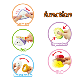 Nuevo Set de Juguetes de Comida de Peluche Suave para Niños Pequeños, Juego Educativo Montessori de Cocina de Simulación con Sonido de Campana, Regalo - Product Image 3