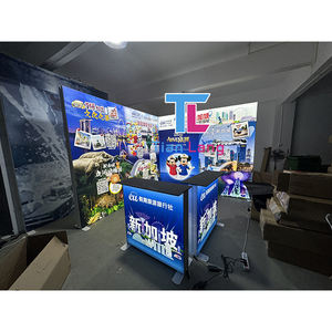 Portable 4ft Durable Aluminum Table Display Foldable Illuminated SEG LED Backlit Counter Event Expo Trade Show <b>Advertising</b> - Product Image 2