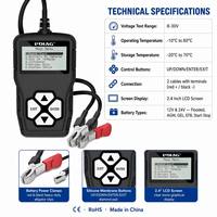 Probador de Baterías Automotrices UDIAG BT208 12V 24V, Analizador Digital de Conductancia, Prueba de Arranque y Carga CCA para Automóviles, Camiones y Motocicletas
