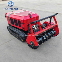 Cortadora de Césped Robótica con Control Remoto, Tipo Cadena, Inalámbrica, Tractor de Carretilla, Industrial, Directo de Fábrica