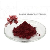 Poudre concentrée de roselle (hibiscus) de qualité alimentaire soluble dans l'eau, extrait de roselle en poudre, emballage en fût