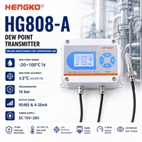 Transmetteur de capteur de point de rosée LCD HENGKO HG808-A pour la surveillance de l'humidité des sécheurs sous vide