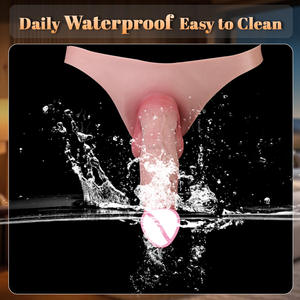 Gerçekçi Sıvı Silikon Penis Boşluklu Giyilebilir Pantolon Eşcinsel Erkekler İçin <span class=keywords><strong>Anal</strong></span> Genişletme Yetişkin Yatak Seks Oyuncağı %100 Su Geçirmez Gerçek Ten Hissi - Product Image 6