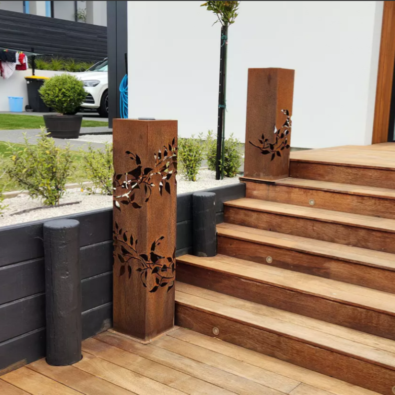 Garden Light Bollard Laser Cut Garden