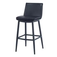 Chaise de bar tabourets de bar de restaurant chaise de salle à manger de qualité solide pieds en métal noir