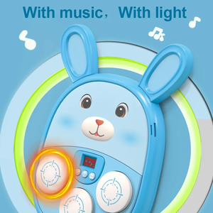 Nouvelle conception de machine de boxe musicale interactive pour enfants, jouet de boxe intelligent, équipement d'entraînement de fitness, cible de réaction - Product Image 6