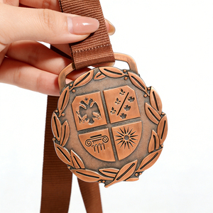 Custom Modern Antique Imitation 3D Marathon Personalized Triathlon Cycling Run School Running Sports Gold-Plated Hard Enamel - Product Image 1