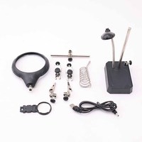 LED Light Table Desktop Magnifier with Helping Hand for Repairs Desktop Magnifying Glass