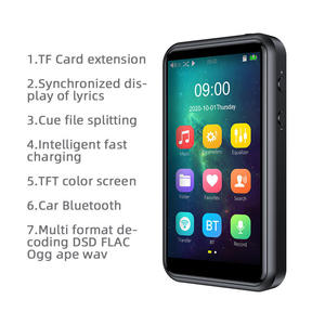 เครื่องเล่น MP3 สมาร์ทไฮไฟแบบไม่สูญเสียคุณภาพเสียงขนาด 3.5 นิ้ว, เครื่องเล่นเพลงดิจิตอลพกพาขนาด 256GB พร้อม WiFi และระบบปรับแต่งเสียง EQ - Product Image 3