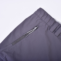 Shorts de randonnée pour hommes imperméables et coupe-vent en nylon et élasthanne tissé respirant de haute qualité, extensibles dans les quatre sens avec fermeture éclair