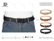 Cinturón de tela informal para mujer con hebilla de 4.0 cm y 110 cm de largo - Product Image 1