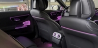 Juego de 8 Piezas de Luces Ambientales para Auto con Control de Pantalla de 64 Colores para Mercedes Benz Clase C W206 (2022-2025)