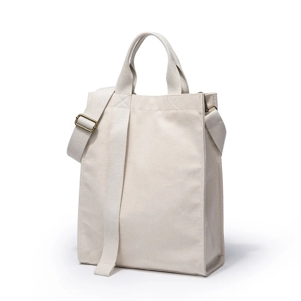 Bolsas de compras de lona personalizadas de fábrica OEM con logotipos bolso de compras de lona de algodón en blanco bolso de mano con cordón