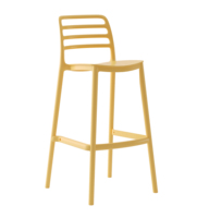 Tabouret de salle à manger en plastique, chaise d'extérieur, tabouret de bar, mobilier