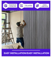 Papier Peint Texturé 3D PVC Effet Bois Adhésif Mural pour Salon Décoration Murale Autocollante en PVC pour Salon