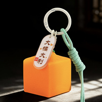 Healing Fruit Mini Light-sleutelhanger Schattige fruitvormige gloeiende hanger met zegenlabel Mooie tas hangende ornament Dagelijks decor