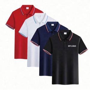 Custom Cheap Smooth Cool Fabric Poly Cotton Materials Polo T Shirts Short <b>Sleeve</b> Men's Polo Shirts - Product Image 4