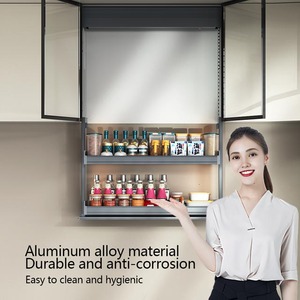 Ontech Vente à Chaud Accessoires pour Armoires de Cuisine Nouvelle Arrivée Gris Foncé Meubles de Levage Intelligent avec Design Coréen Anti-Corrosion - Product Image 2