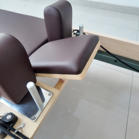 Reformer Pilates en Bois d'Érable pour Entraînement de Renforcement Musculaire du Core et Yoga - Équipement de Studio Pilates Écologique et Durable, Réglable pour