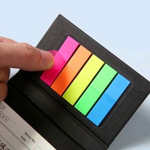 Custom Flip Page Sticky Notes <b>Notebook</b> with Hard Cover Repositionable Memo Pad <b>Set</b> with Logo Printing for Corporate Gifts - Product Image 3