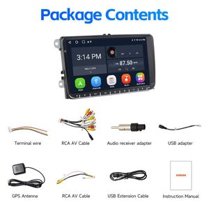 Autoradio Android 2 DIN avec GPS intégré, amplificateur stéréo vidéo pour POLO/VW/Tiguan/Passat 2+32G pour lecteur - Product Image 6