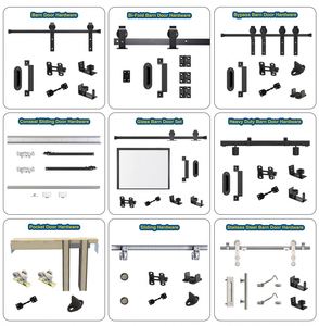 Kit de Herrajes para Puerta Plegable Doble de Acero al Carbono Resistente WEKIS, Moderno, para Entrada, Exterior, Interior, Uso en Interiores y Exteriores - Product Image 5