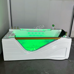 Whirlpool Rechteck Wasserfall Badewanne Luxus Whirlpool Acryl Indoor Spa Badewannen mit <span class=keywords><strong>TV</strong></span> - Product Image 5