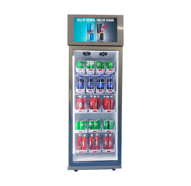 Smart Fridge Vending Machine for Sale Milk Yogurt Ice Cream Freezer Vending Machine With Card Reader