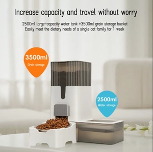 Mangeoire automatique intelligente <span class=keywords><strong>pour</strong></span> animaux de compagnie de 2,5 L Bol d'eau et de nourriture <span class=keywords><strong>pour</strong></span> <span class=keywords><strong>chat</strong></span> intégré Machine de restauration Prix bon marché <span class=keywords><strong>Fontaine</strong></span> d'eau <span class=keywords><strong>pour</strong></span> <span class=keywords><strong>chat</strong></span> en plastique - Product Image 4